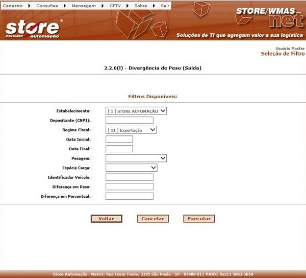 2.2.6(L) - DIVERGÊNCIA DE PESO (SAÍDA)